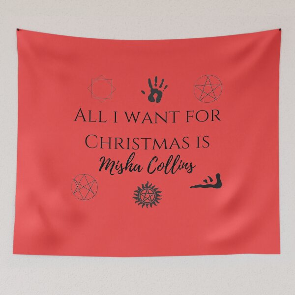 Item preview, all i want for Christmas is Misha Collins designed and sold by LannisterOnMars.
