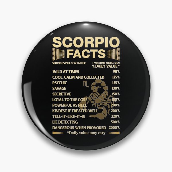 Item preview, Scorpio Zodiac Sign Fact designed and sold by joykart.