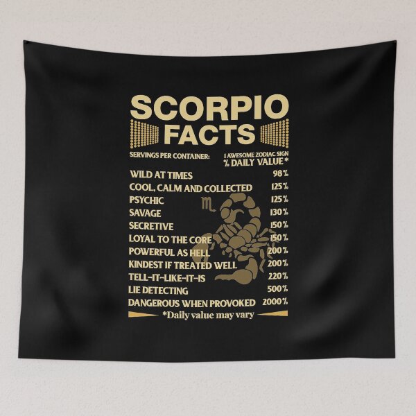 Item preview, Scorpio Zodiac Sign Fact designed and sold by joykart.
