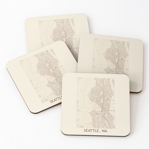 Item preview, Seattle, WA Quad Mapa topográfico Vintage designed and sold by PGHPhotoCo.