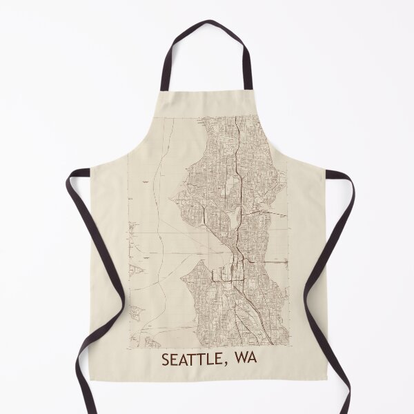 Item preview, Seattle, WA Quad Mapa topográfico Vintage designed and sold by PGHPhotoCo.