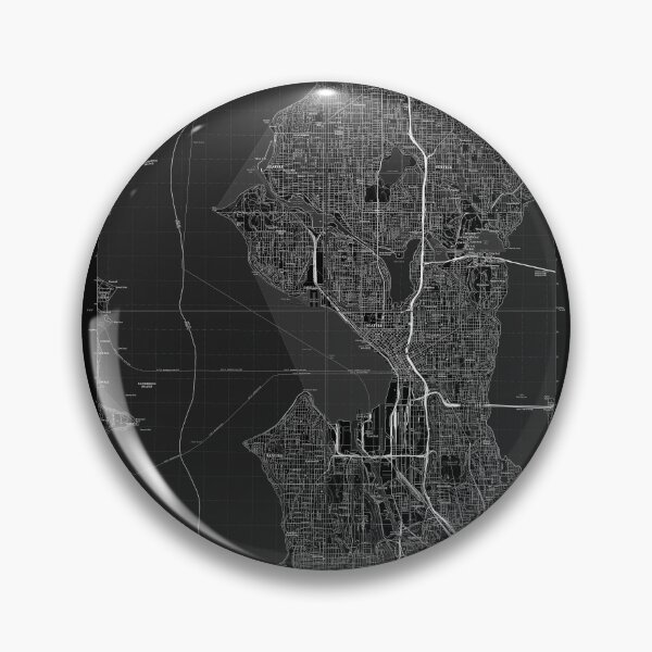 Item preview, Seattle, WA Quad Topographical Map Black designed and sold by PGHPhotoCo.
