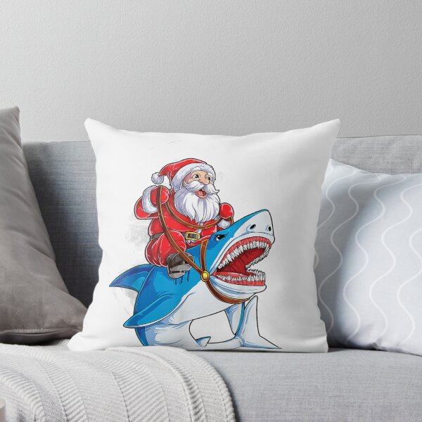Item preview, Santa Claus Riding Shark Christmas Boys Kids Sharkmas Xmas Gift designed and sold by HURLEYS.