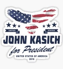 Pegatina John Kasich for president 2016