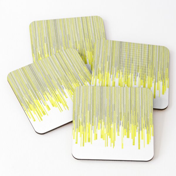 Item preview, Yellow and Grey Vertical Lines designed and sold by AMGImpressions.
