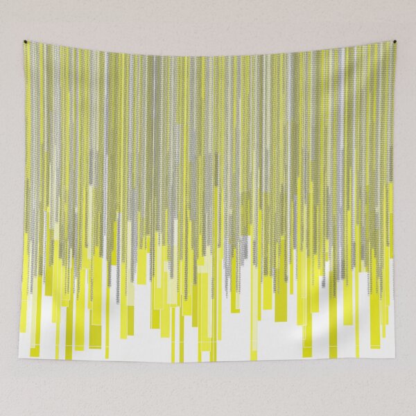 Item preview, Yellow and Grey Vertical Lines designed and sold by AMGImpressions.