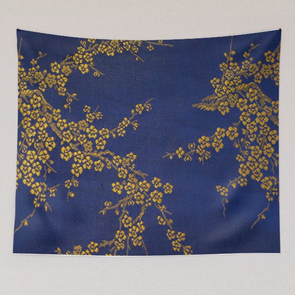 Item preview, Fabric gold texture with blue background designed and sold by jwebmarket.