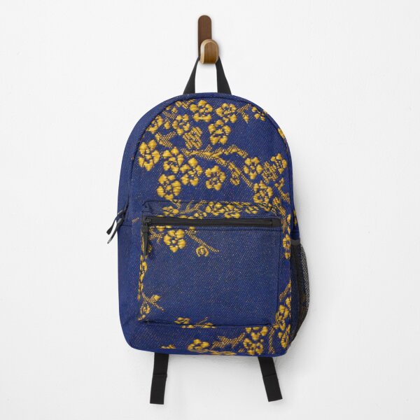 Item preview, Fabric gold texture with blue background designed and sold by jwebmarket.