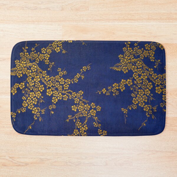 Item preview, Fabric gold texture with blue background designed and sold by jwebmarket.