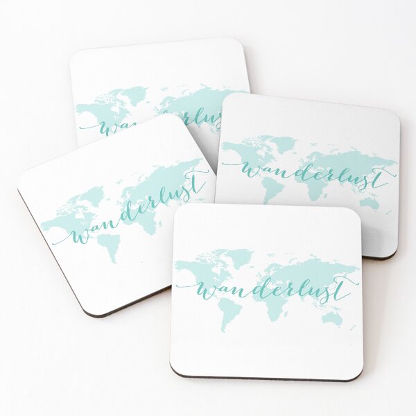 Item preview, Wanderlust, desire to travel, world map designed and sold by beakraus.