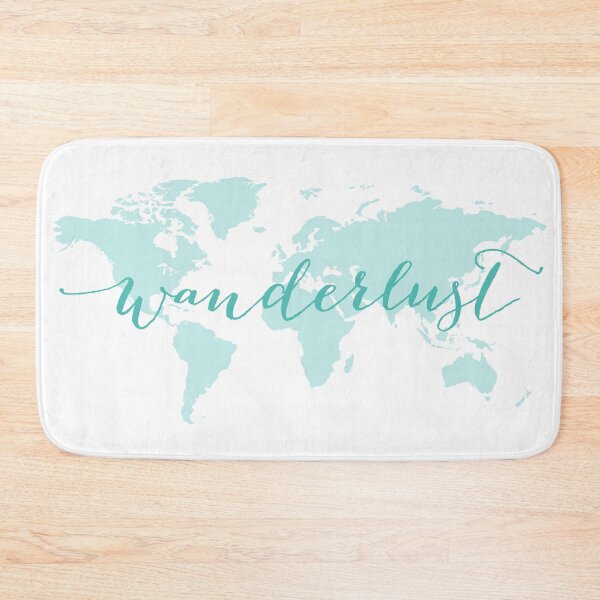 Item preview, Wanderlust, desire to travel, world map designed and sold by beakraus.