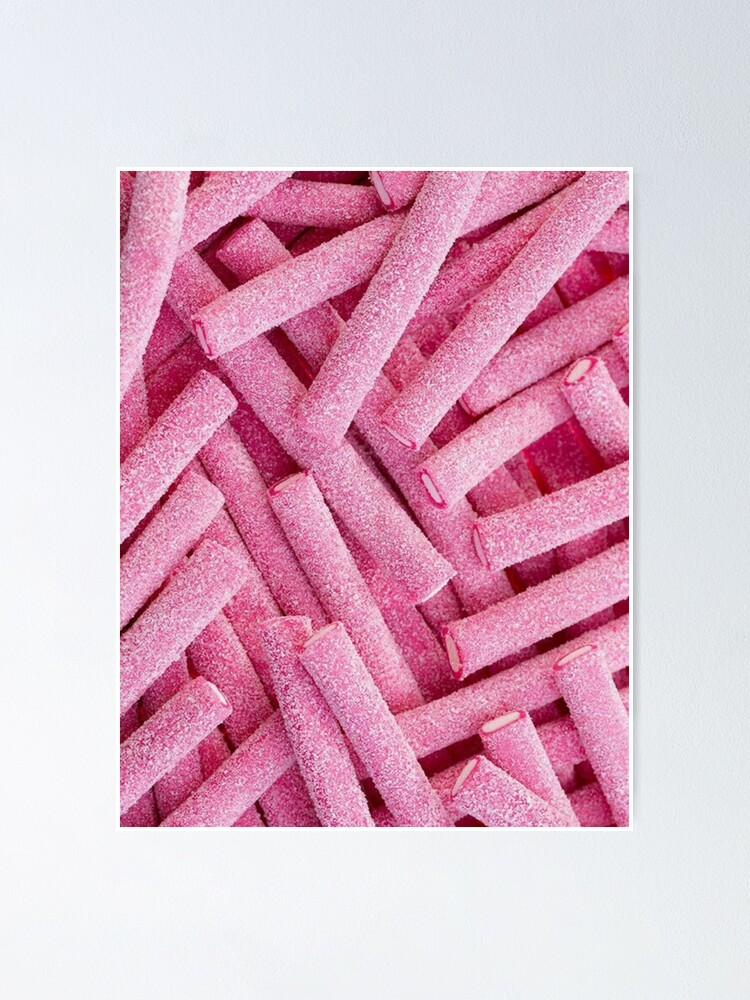 Cute pastel candy sweets collage, I want candy Poster for Sale by