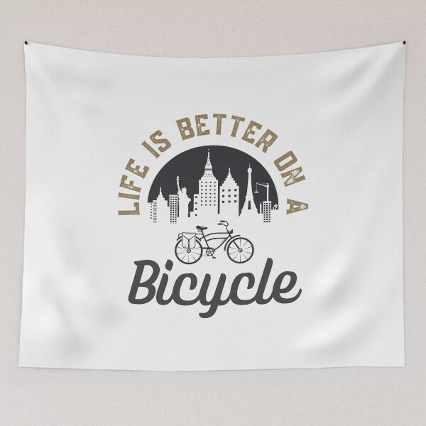 Item preview, Life Is Better On A Bicycle designed and sold by Sutra-Lotus-Co.
