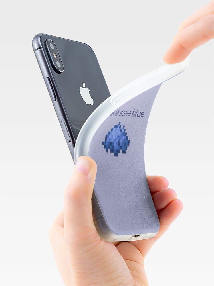 Coque iPhone ''avoir du bleu' : autre vue