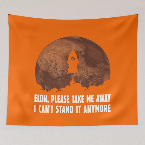 Item preview, Elon Please Take Me Away - I'd Go Occupy Mars themed Design for All Tired of This Worse Year - Gift for Astronomers, Teachers, Scientists, for Fans of Space Exploration, Rockets, Search for Alien Life designed and sold by WG-Factory.