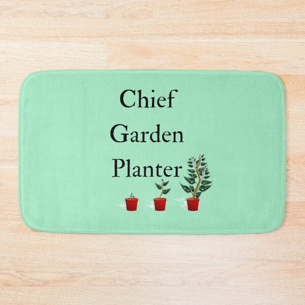 Item preview, Chief Garden Planter, Head Gardener, Funny Gardening, Greenhouse Kit designed and sold by HomeConscious.