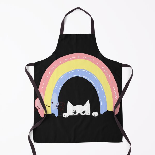 Aperçu de l'œuvre  Arc-en-ciel sur le chat créée et vendue par Imakeyouhappy.