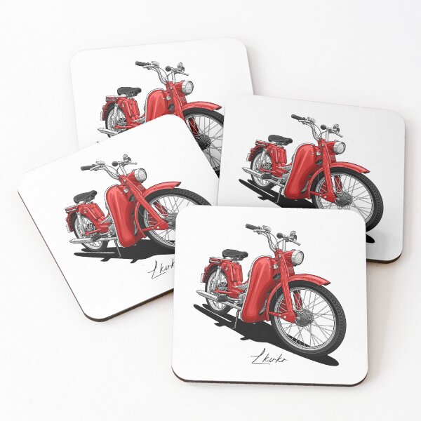 Item preview, Vintage red scooter - artwork designed and sold by Lksrkr.