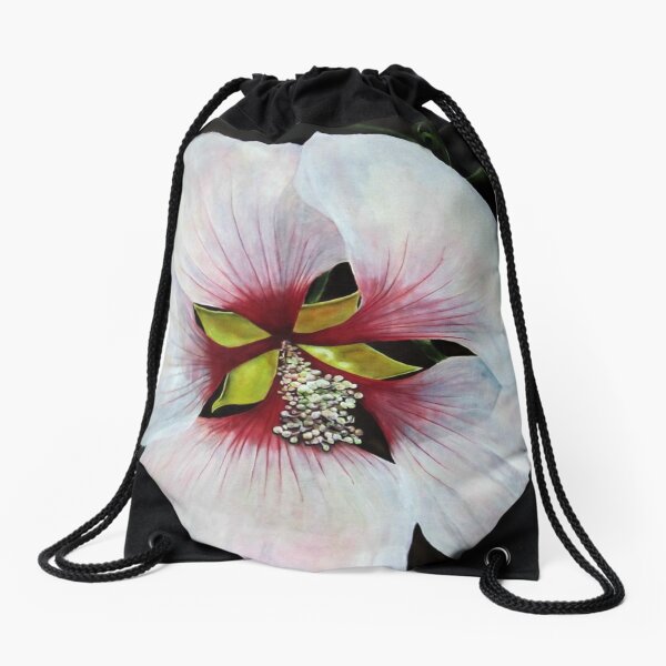 Rose of Sharon Drawstring Bag