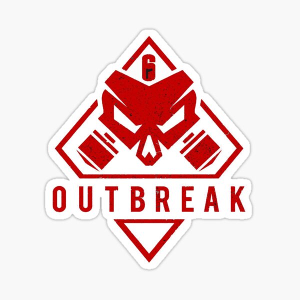 Gaming design, R6S logo Outbreak Sticker