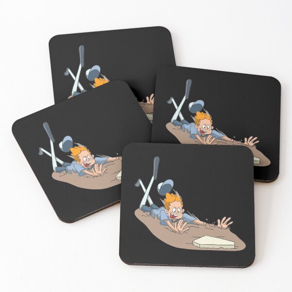 Item preview, Baseball runner slides to the base designed and sold by Monkey Ful.
