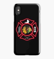 Chicago Fire - Blackhawks style iPhone Case