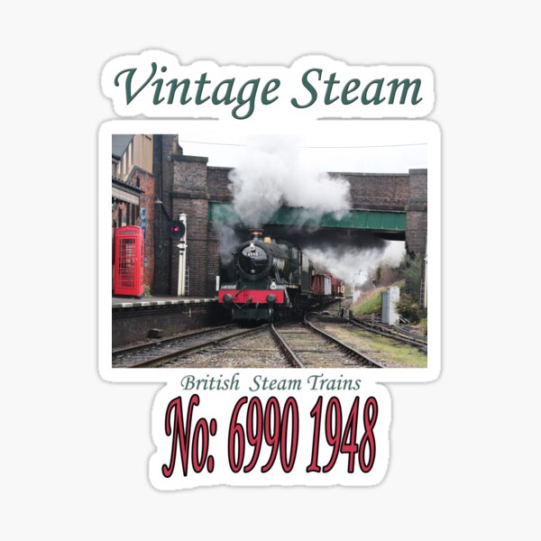 Vintage Steam Railway Train number 6990 Sticker