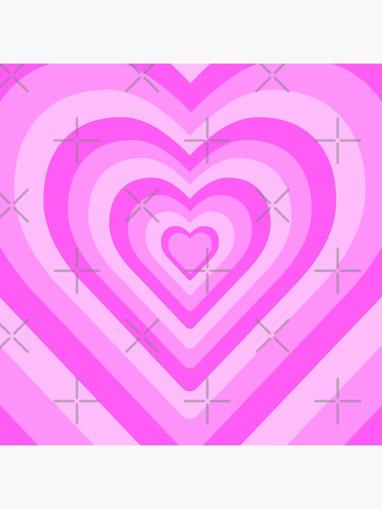 Aesthetic Pink Heart Pattern