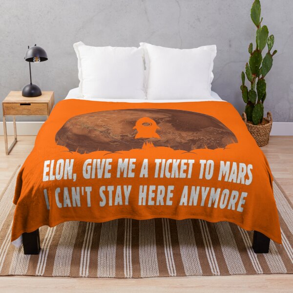 Item preview, Elon Give Me a Ticket to Mars I Can't Stay Here - I'd Go Occupy Mars Design for All Tired of This Worse Year - Gift for Astronomers, Teachers, Scientists, Fans of Space, Rockets, Search for Alien Life designed and sold by WG-Factory.