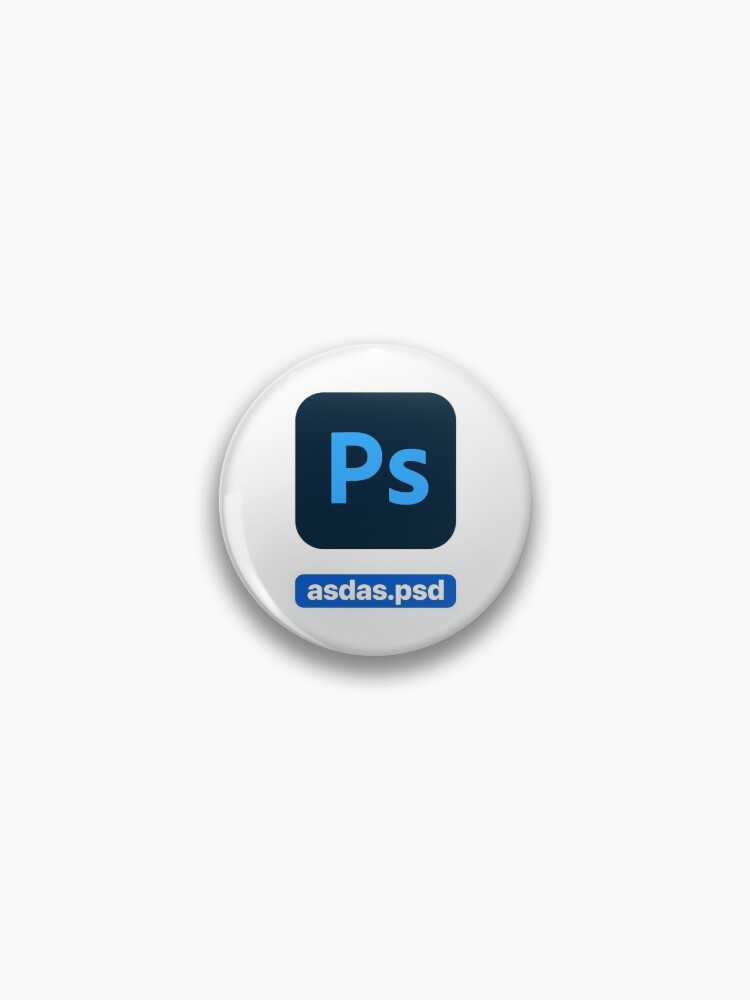 Adobe Photoshop icon with random file name asdas.psd Pin for Sale by  allreadytaken