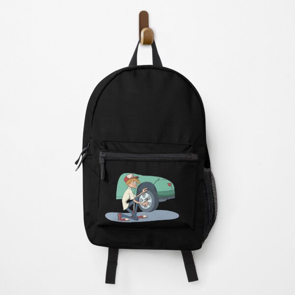 Item preview, Car mechanic changing tires designed and sold by Monkey Ful.