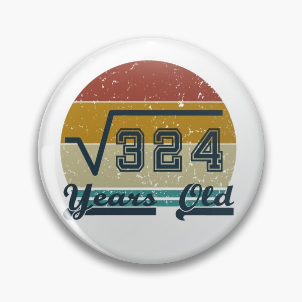 Artikelvorschau, Quadratwurzel von 324 - 18 Jahren alt entworfen und verkauft von zeg-shop.