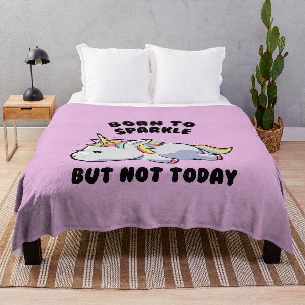 Item preview, Copy of Born To Sparkle But Not Today Lazy Unicorn Gift designed and sold by EduEly.