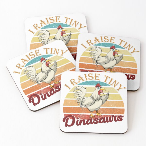 Item preview, Funny chiken shirts I raise tiny dinasaurs vintage retro designed and sold by elegence32.