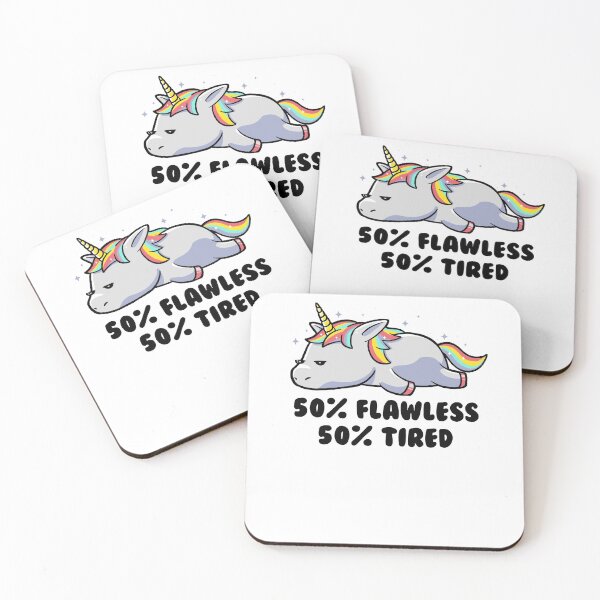 Item preview, 50% Flawless 50% Lazy Cute Unicorn Gift designed and sold by EduEly.