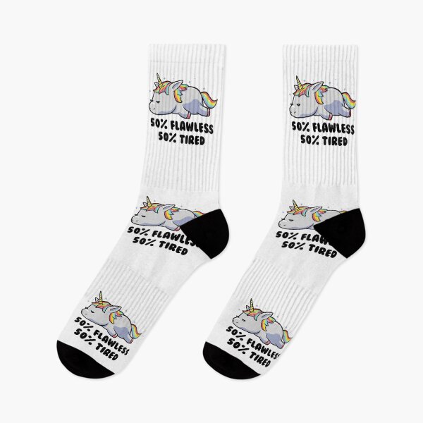 Item preview, 50% Flawless 50% Lazy Cute Unicorn Gift designed and sold by EduEly.
