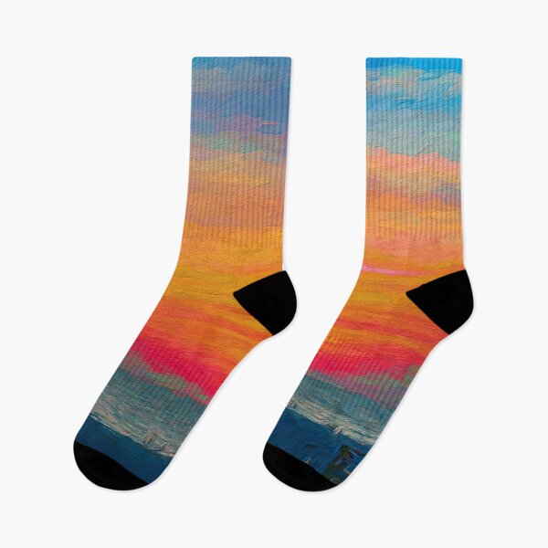 Item preview, Amazing Evening Sunset on Beach With a Beautiful Orange, Red, Purple and Blue Sky designed and sold by AlanPhotoArt.