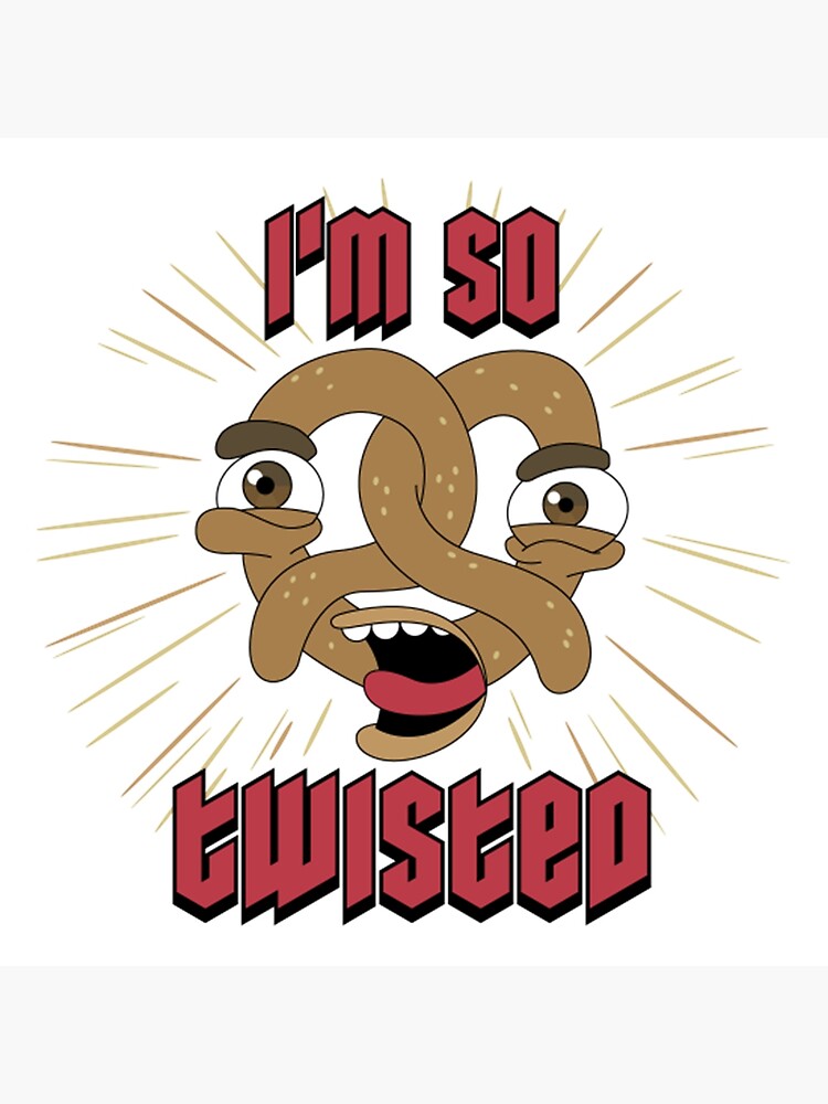 "Twisted Pretzel Big Mouth" Poster for Sale by Aronremaut Redbubble