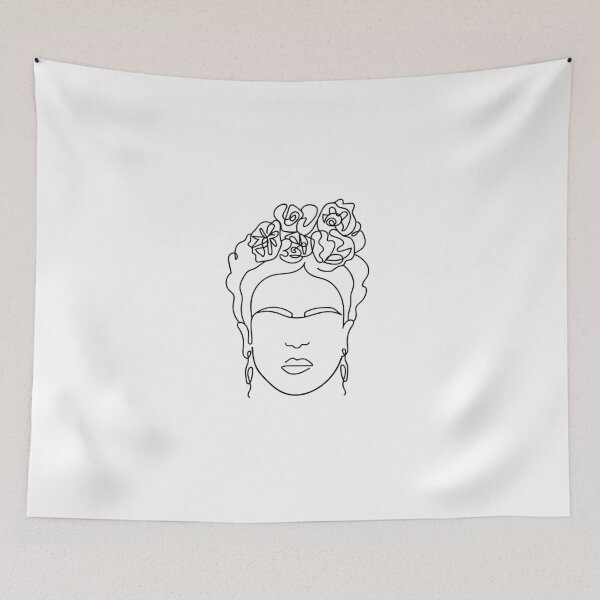 Item preview, Frida Khalo Line Portrait designed and sold by reaghanlesh.