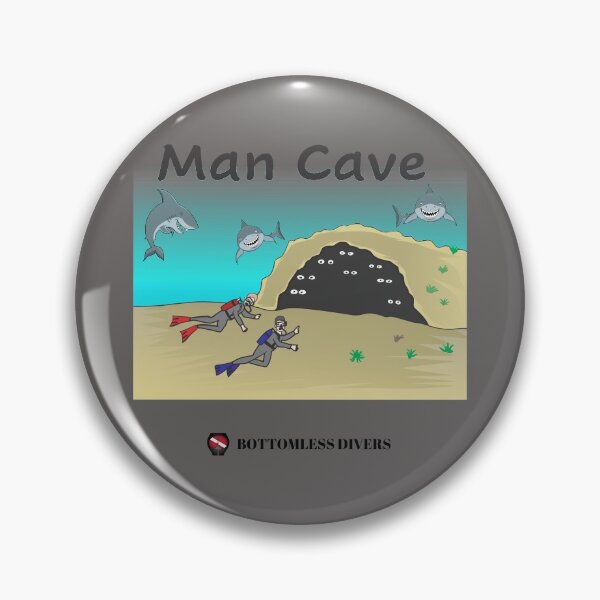 Item preview, Shark Man Cave Dive Design designed and sold by BottomlessDiver.