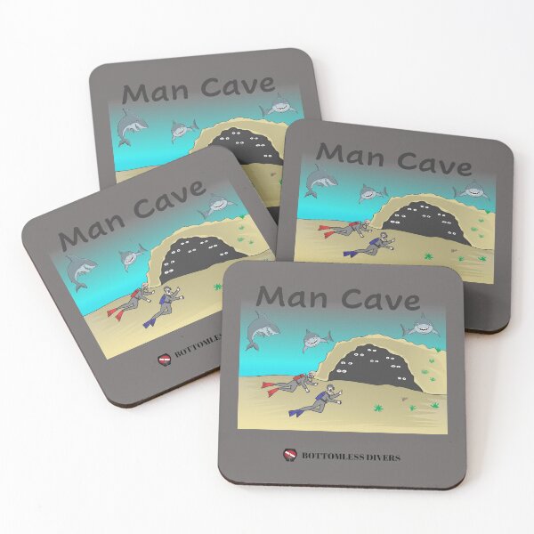 Item preview, Shark Man Cave Dive Design designed and sold by BottomlessDiver.
