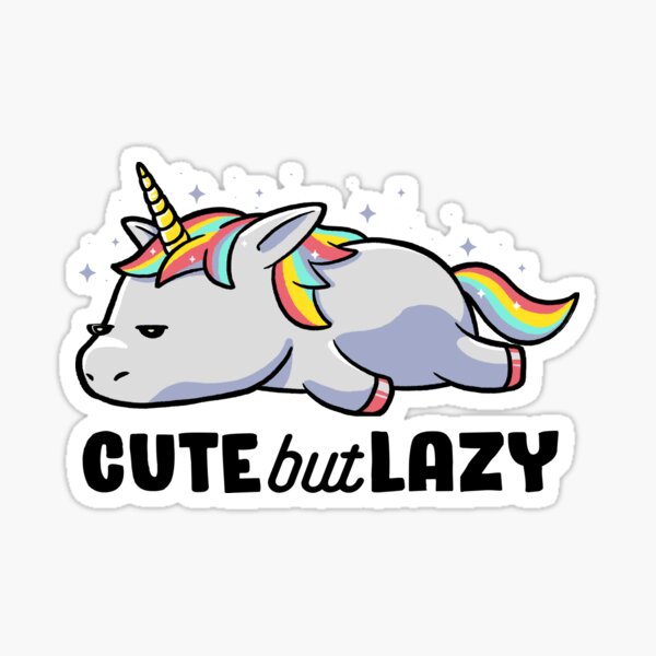 Item preview, Cute But Lazy Funny Unicorn Gift designed and sold by EduEly.