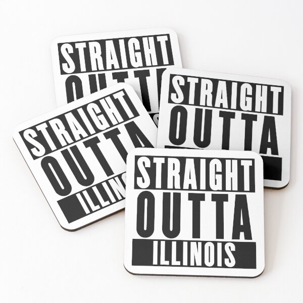 Item preview, Straight Outta Illinois designed and sold by RandomStuffShop.