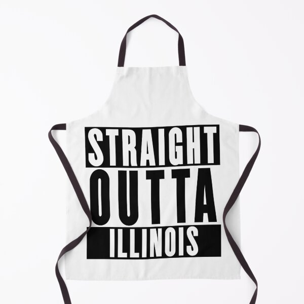 Item preview, Straight Outta Illinois designed and sold by RandomStuffShop.