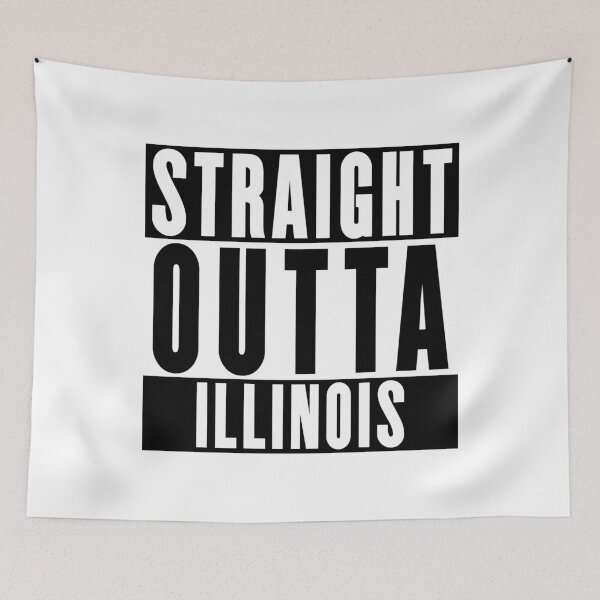 Item preview, Straight Outta Illinois designed and sold by RandomStuffShop.