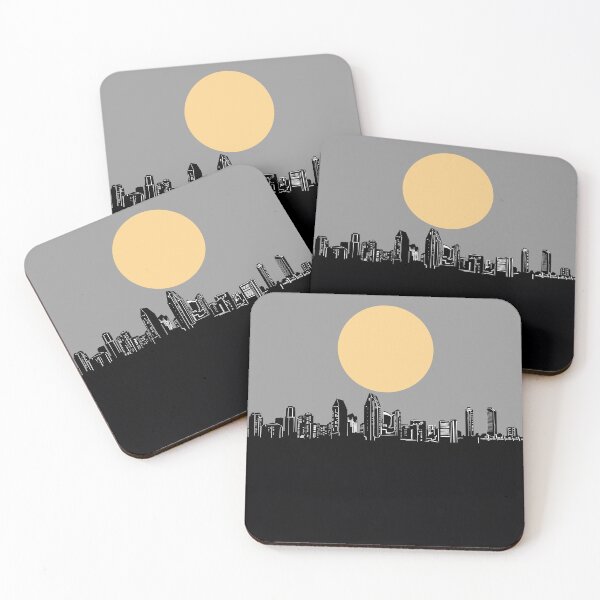 Item preview, san diego skyline minimal designed and sold by BekimART2.