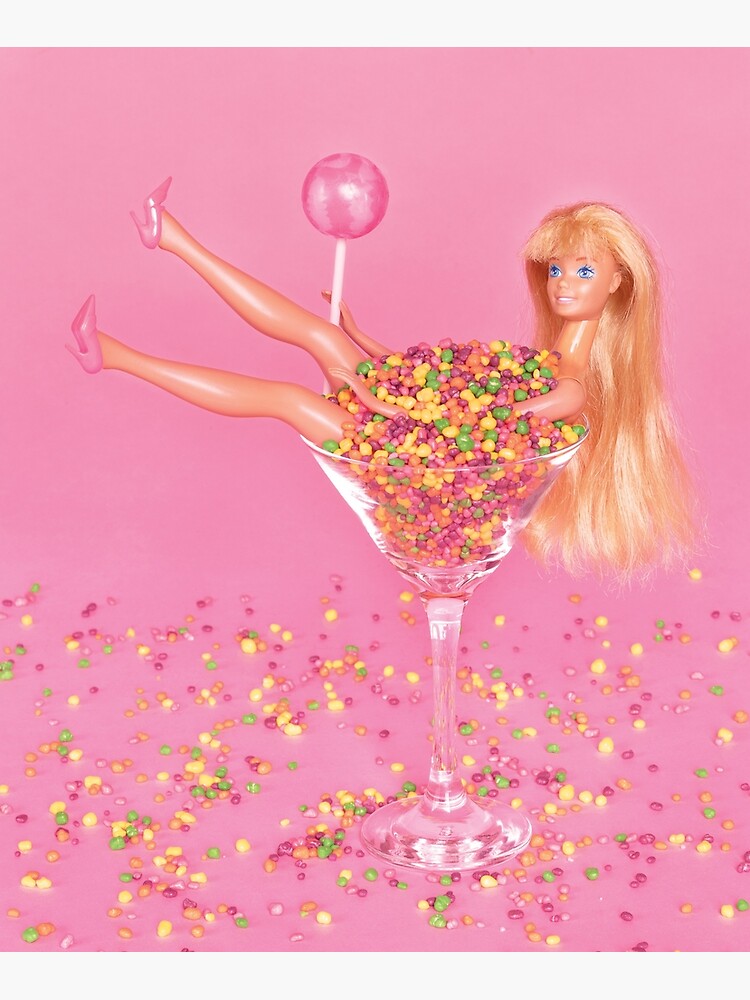 Barbie Martini - Anyone?, Barbie playing in a martini glass…