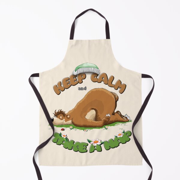 Item preview, Keep Calm and Take a Nap, Sleeping Bear and tiny cute Ladybug designed and sold by BluedarkArt.