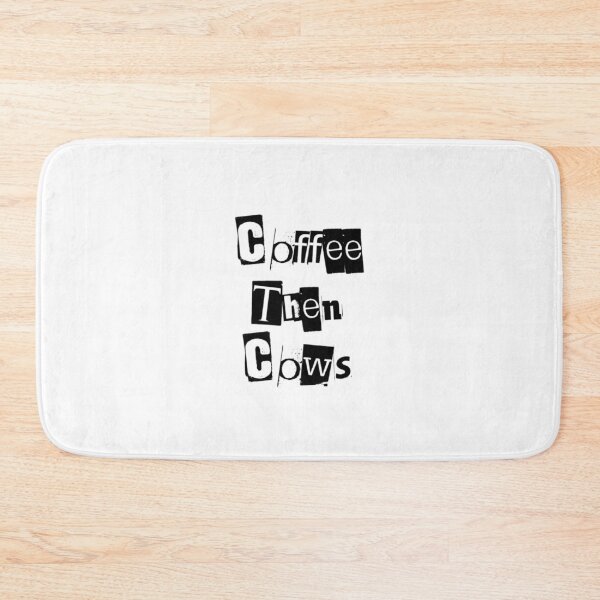 Item preview, Coffee Then Cows text print designed and sold by Sonia dutta_art.