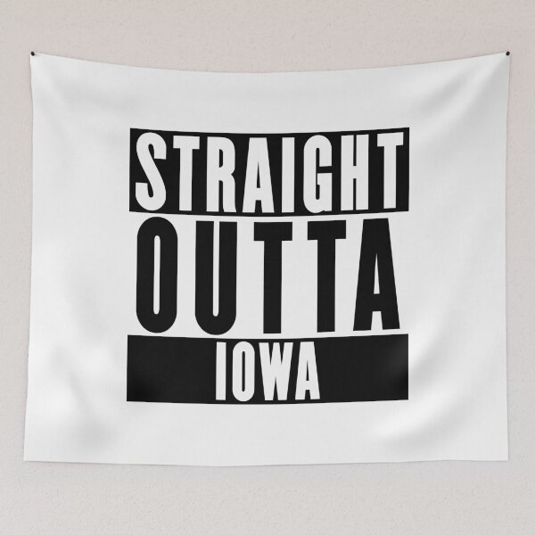 Item preview, Straight Outta Iowa designed and sold by RandomStuffShop.